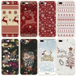 Christmas New Year Case Soft TPU Merry Christmas Cover For iPhone 13 12 11 X XS