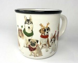 Fashion Luxury Shop Christmas Dog Mug Christmas Golden Pug Boxer Husky Collie Weenie Terrier Chihuahua Cup