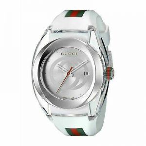 Gucci SYNC XXL 42MM Men&#039;s White Stainless Steel Watch YA137102