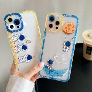 Fashion Luxury Shop Phone cover Lens Protect Case For iPhone 13 12 11 Pro Max XS XR 8 Astronaut Silicone Cover