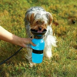 Drinking Water Bottle Type Cup Dispenser Cat Dog Portable Pet Feed Bowl 50^qi