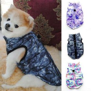 Tie Dye Small Pet Dog Sweater Coat Jacket Clothes Puppy Warm Apparel Costume XL