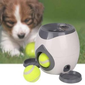 Automatic Interactive Ball Tennis Dog Hyper Pet Toys Training Feeding Reward NEW