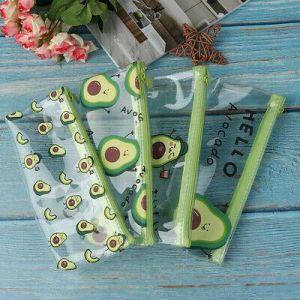 1Pcs Kawaii Pencil Case Transparent Pencil Bag School Supplies Stationery_SG