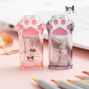 Cute Cat Paw Pencil Sharpener School Supplies Stationery For Young Kids Gift