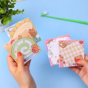 Fashion Luxury Shop office Cartoon Kawaii Planner Label Paper Bookmark Stationery Sticky Notes Memo Pad
