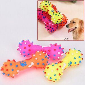 1PC Pet Dog Toy Chew Squeaky Rubber Toys For Cat Puppy Dogs Non-toxic Rub.w7