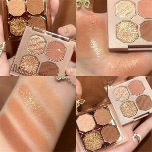 Makeup 4 Colors Glitter Eye Shadow Matte Pearlescent  Shimmer Eyeshadow Palette
