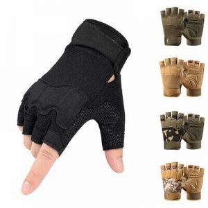 Unisex Half Finger Shooting Fingerless Gloves Men Tactical Gloves Sports Gloves