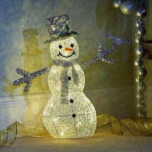 Fashion Luxury Shop Christmas Christmas LED Snowman Large Ornament Decoration Ornament Home Decor Festive Xmas