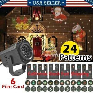 Christmas Lights Projector LED Laser Outdoor Landscape Xmas Move Lamp Xmas Gift