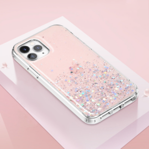 Glitter Case for iPhone 13 12 11 Pro Max 7 8 XR XS Clear Shockproof Phone Cover