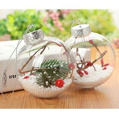 Fashion Luxury Shop Christmas Christmas Clear Plastic Ball Xmas Tree Ornaments Xmas Hanging Pendants Crafts