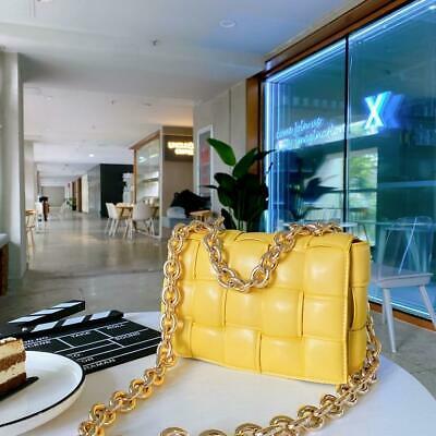 Fashion Luxury Shop Women bags Woven Padded Cassette Bag Weave Women Real Leather Shoulder Purse Chain Strap